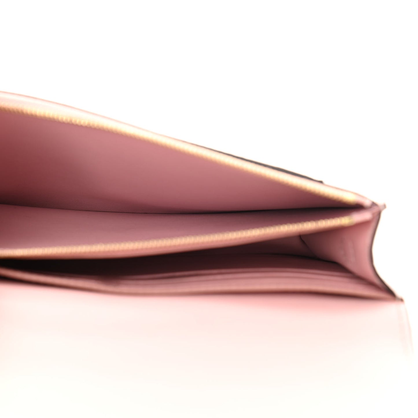 Monogram Flore Chain Wallet Rose Ballerine