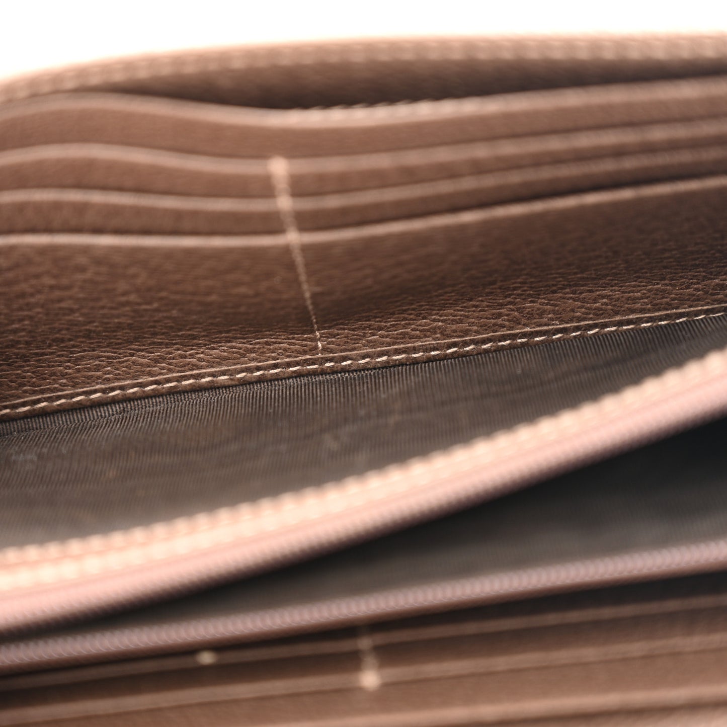 GG Supreme Monogram Web Ophidia Wallet On Chain Brown