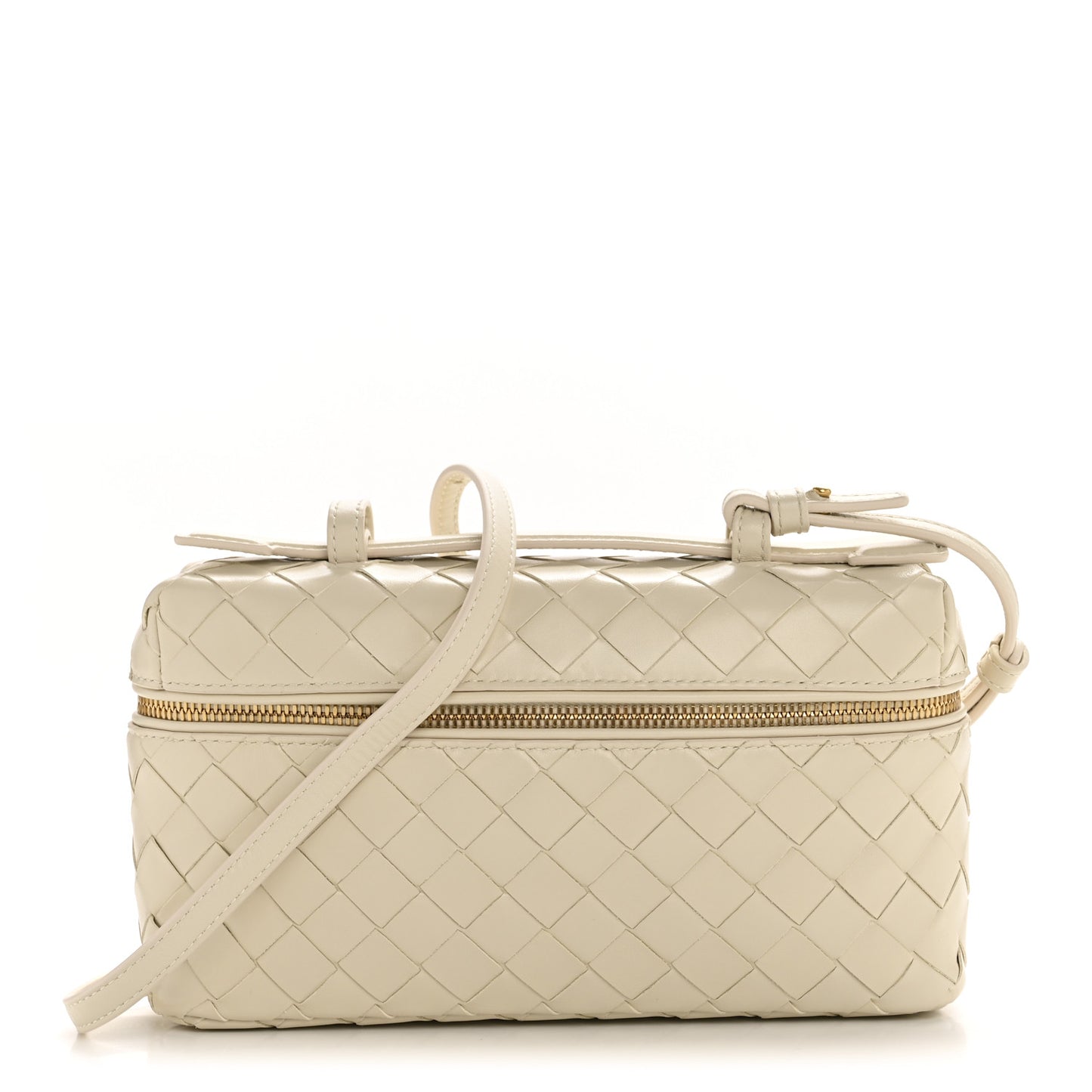 Calfskin Intrecciato Bang Bang Vanity Case Sea Salt