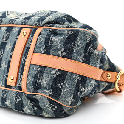 Louis Vuitton Denim Raye Porte Epaule MM 7 of 9