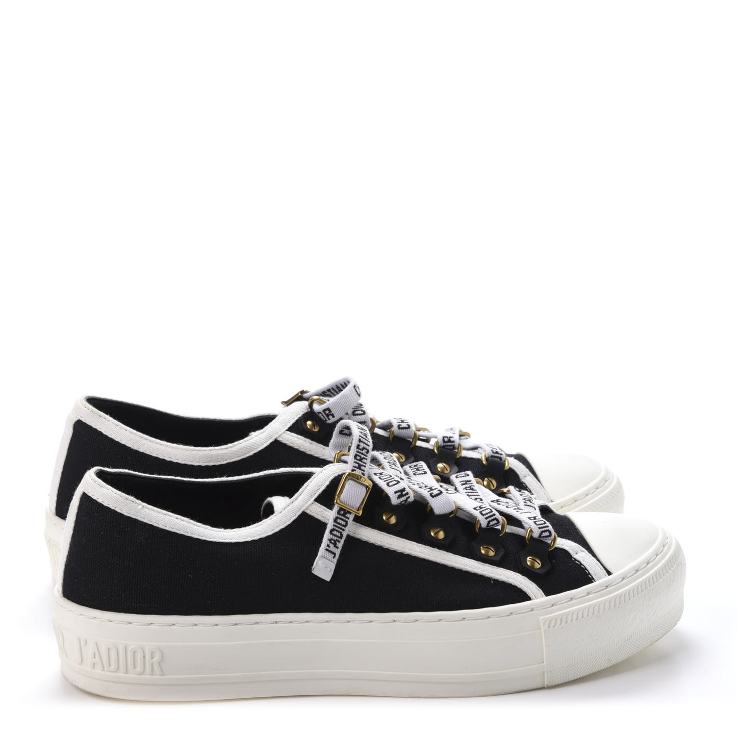Canvas Walk'N'Dior Low Top Sneakers 36.5 Navy