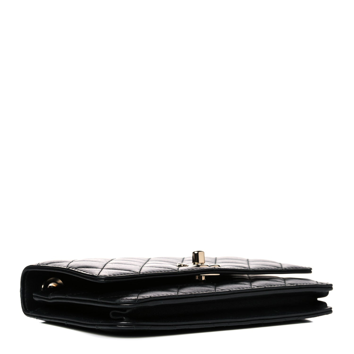 Chanel Lambskin Quilted Trendy CC Wallet On Chain WOC Black 3 of 16