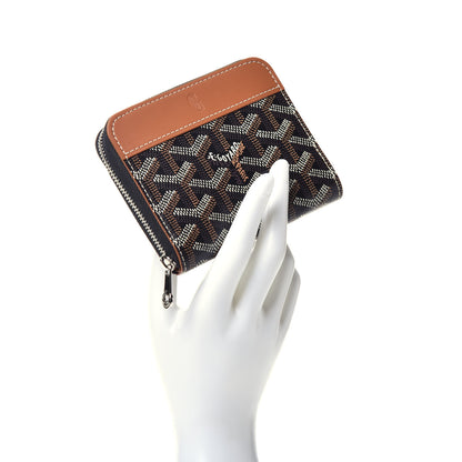 Goyard Goyardine Matignon PM Wallet Black Gold 2 of 8
