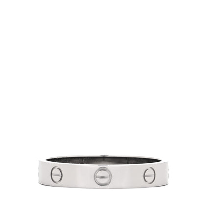 Cartier 18K White Gold 3.5mm LOVE Wedding Band Ring 62 10 3 of 5