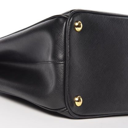 Prada Saffiano Medium Galleria Double Zip Tote Black 11 of 12