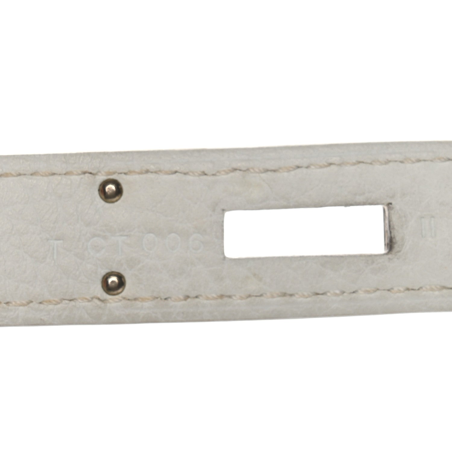 Hermes Taurillon Clemence Kelly Retourne 32 White 7 of 14