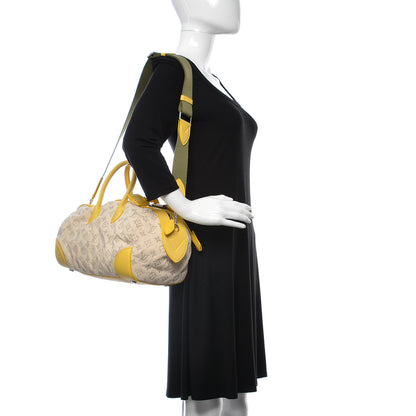 Louis Vuitton Monogram Denim Speedy Round Yellow 2 of 13