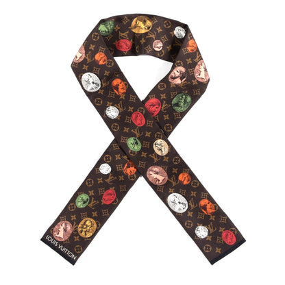 Louis Vuitton X FORNASETTI Silk Monogram Cameo Bandeau Brown 1 of 3