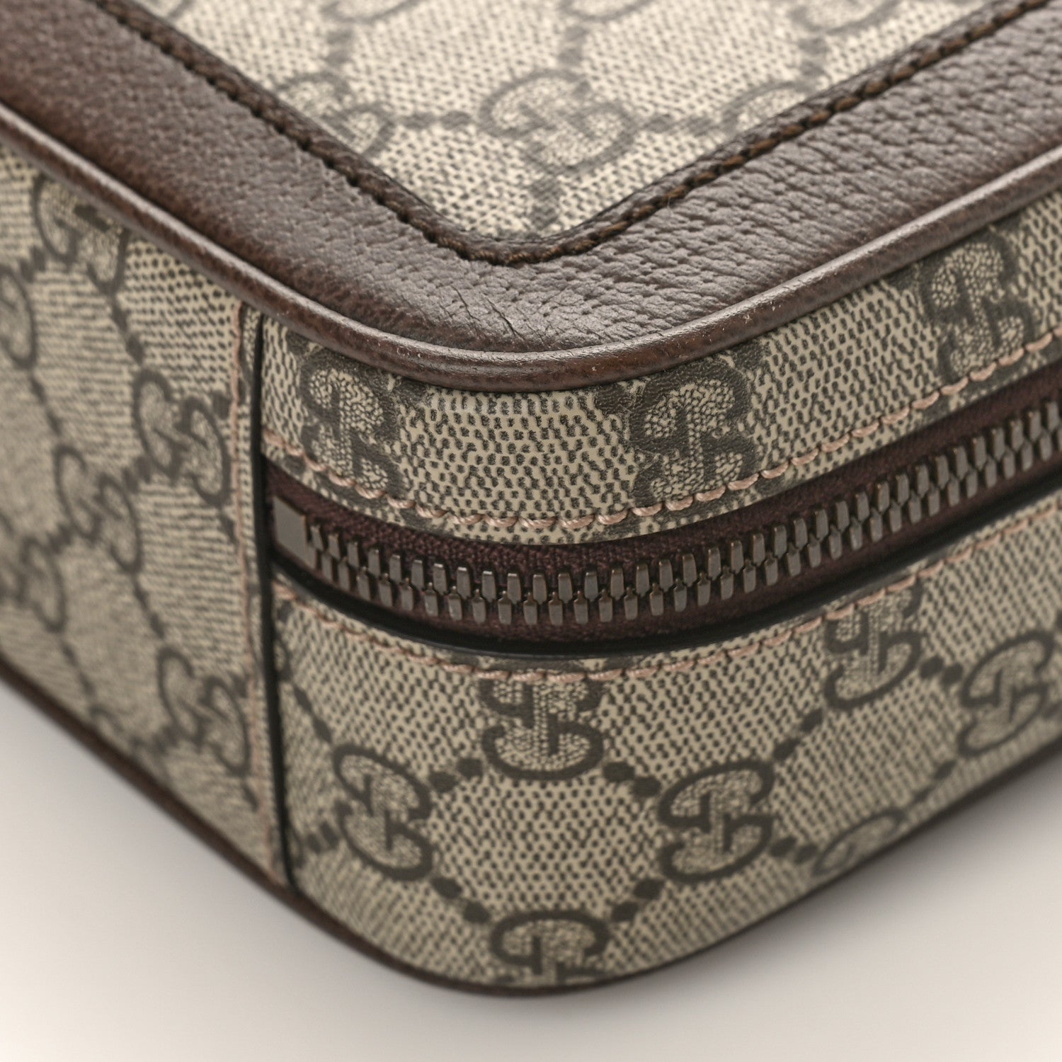 Gucci GG Supreme Monogram Web Small Ophidia Top Handle Shoulder Bag Brown 8 of 8