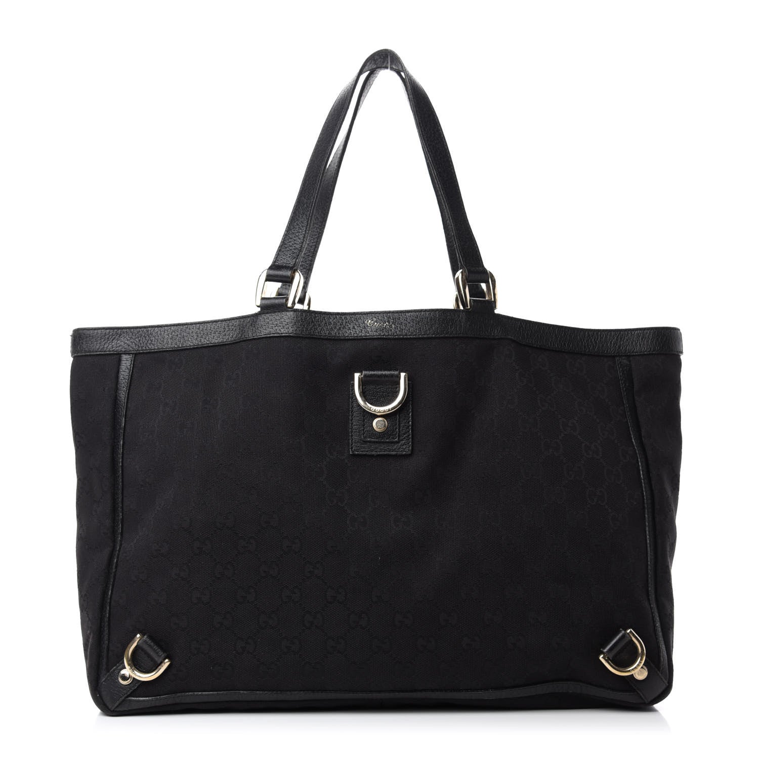 Gucci Monogram Large Abbey Tote Black 1 of 10