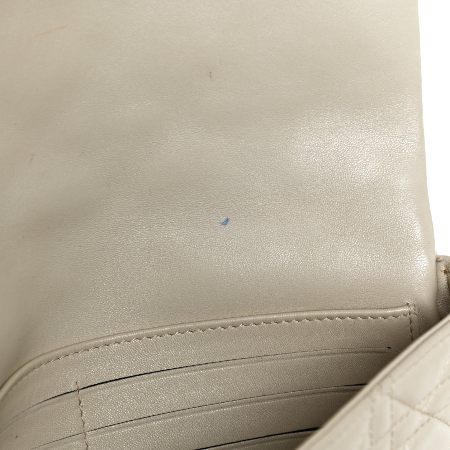 Lambskin Cannage Miss Dior Promenade Pouch Beige