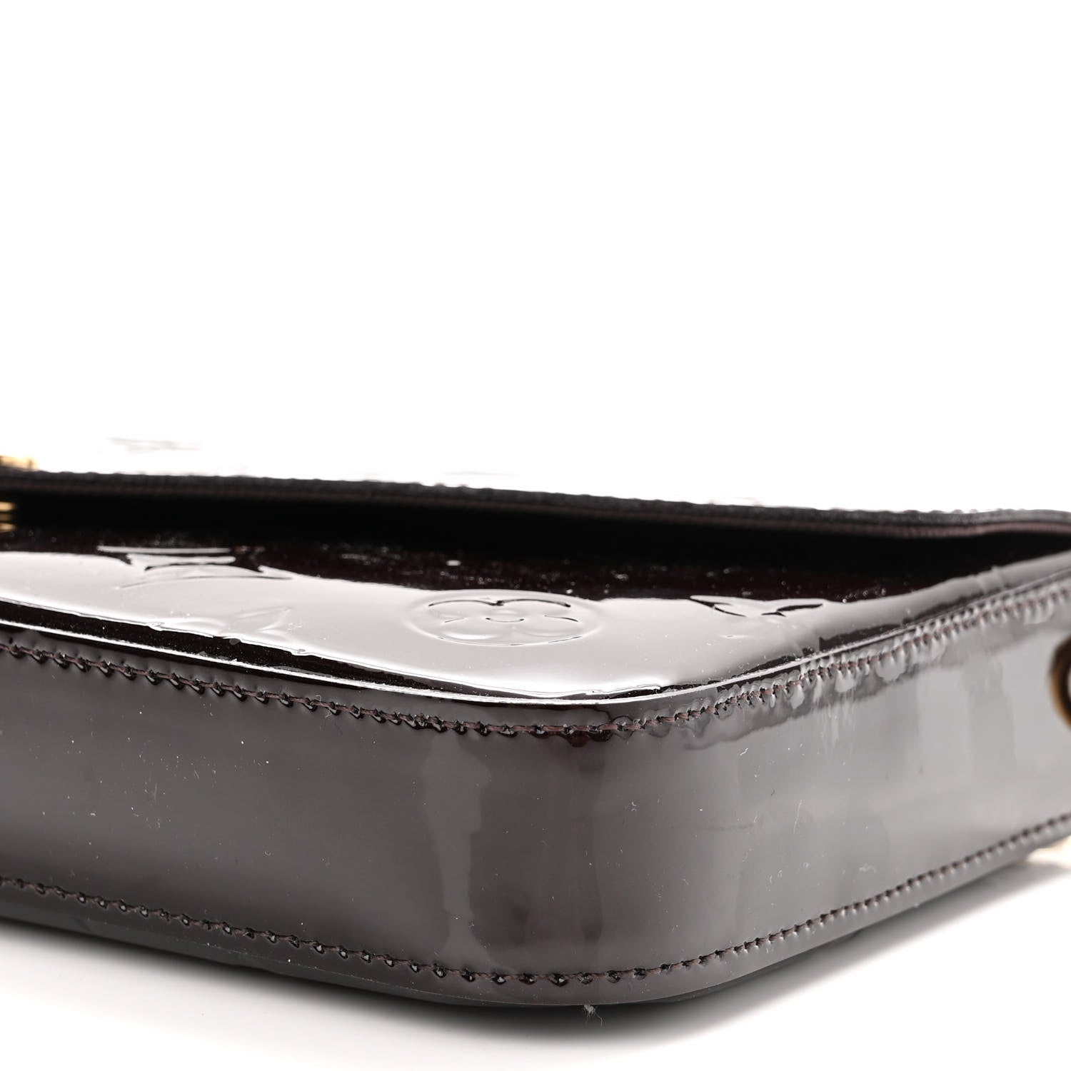 Louis Vuitton Vernis Pochette Felicie Chain Wallet Amarante 10 of 10