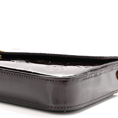 Louis Vuitton Vernis Pochette Felicie Chain Wallet Amarante 10 of 10