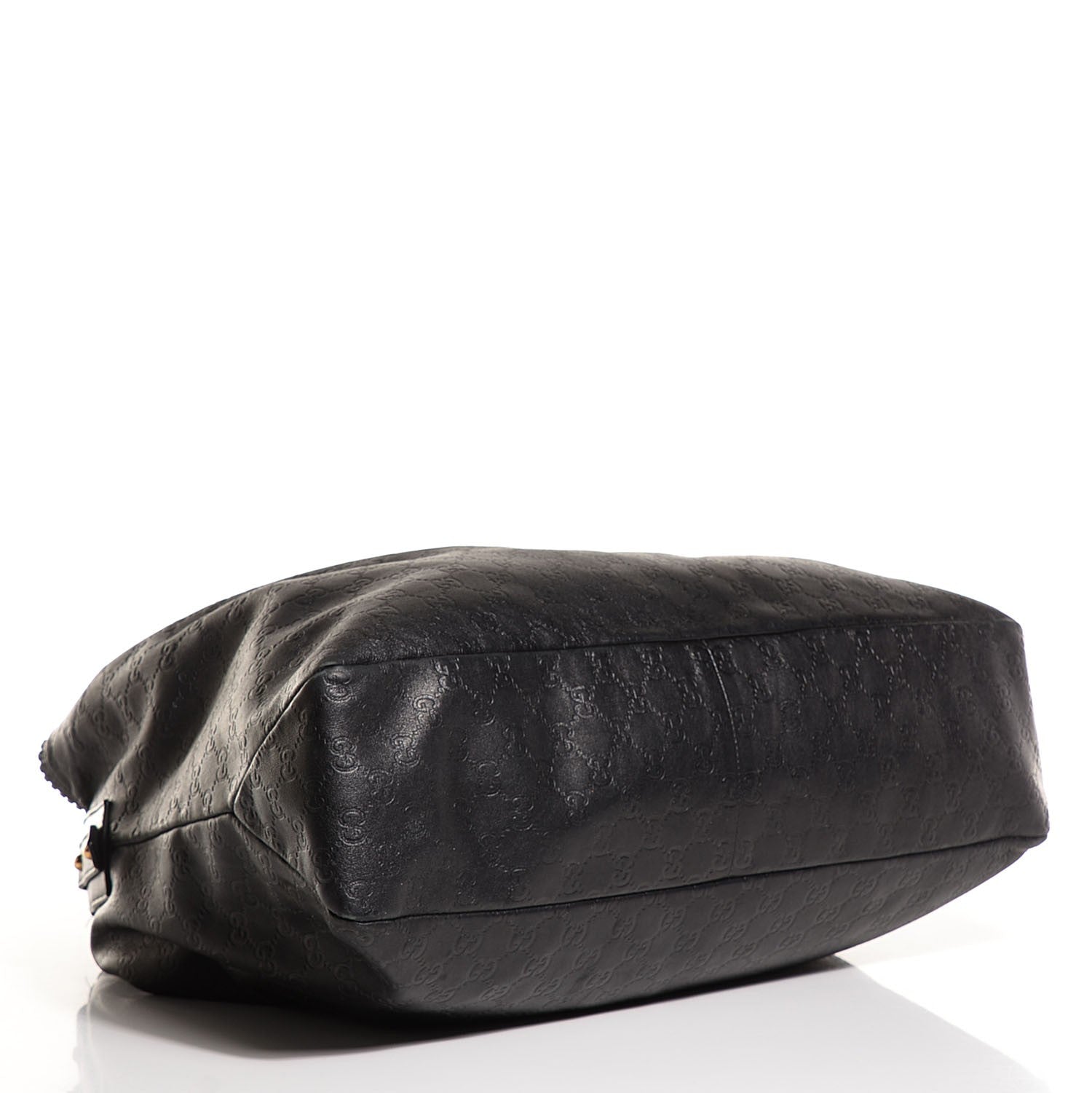 Gucci Guccissima Large Horsebit Chain Hobo Black 4 of 7