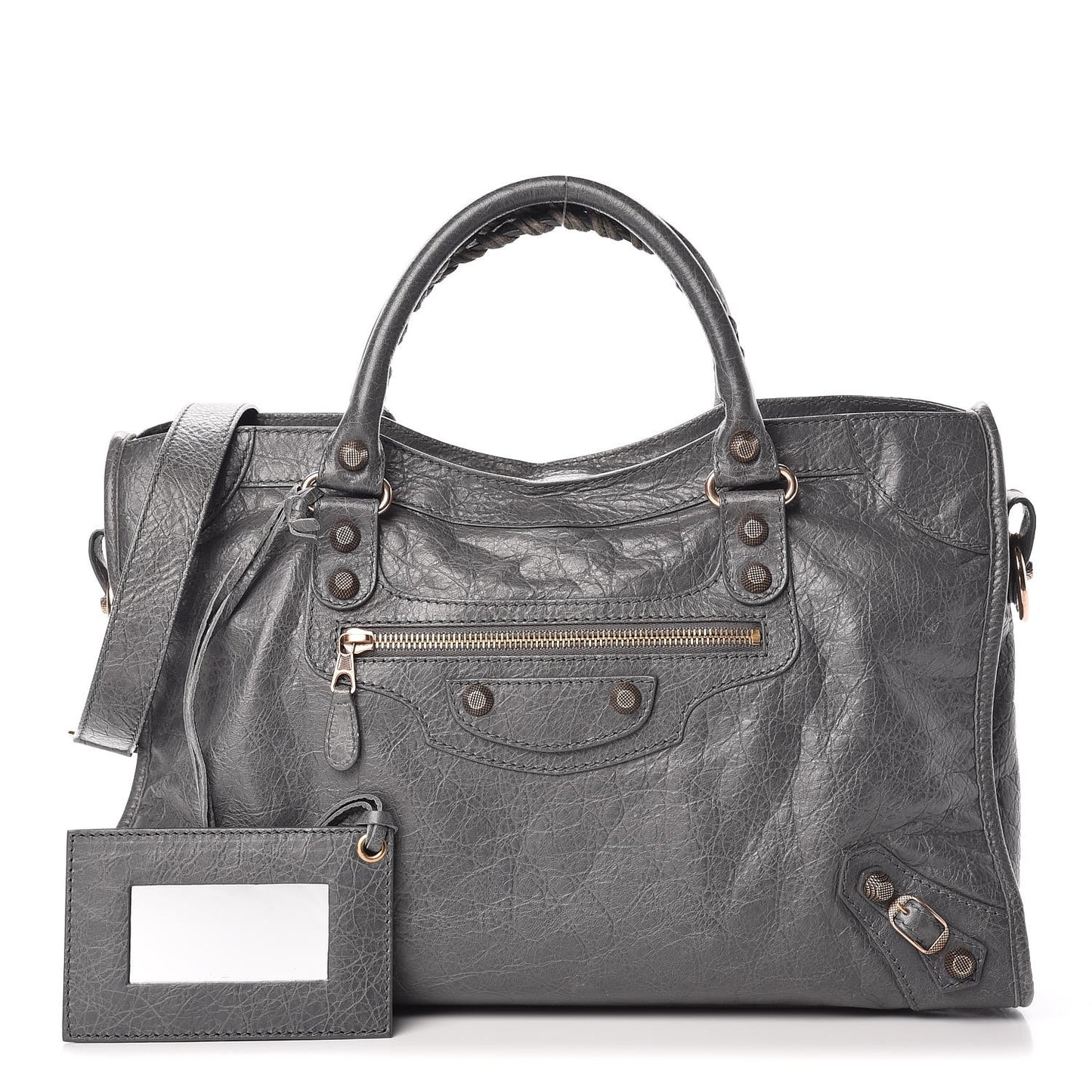 Agneau Giant 12 Rose Gold Hardware City Gris Tarmac