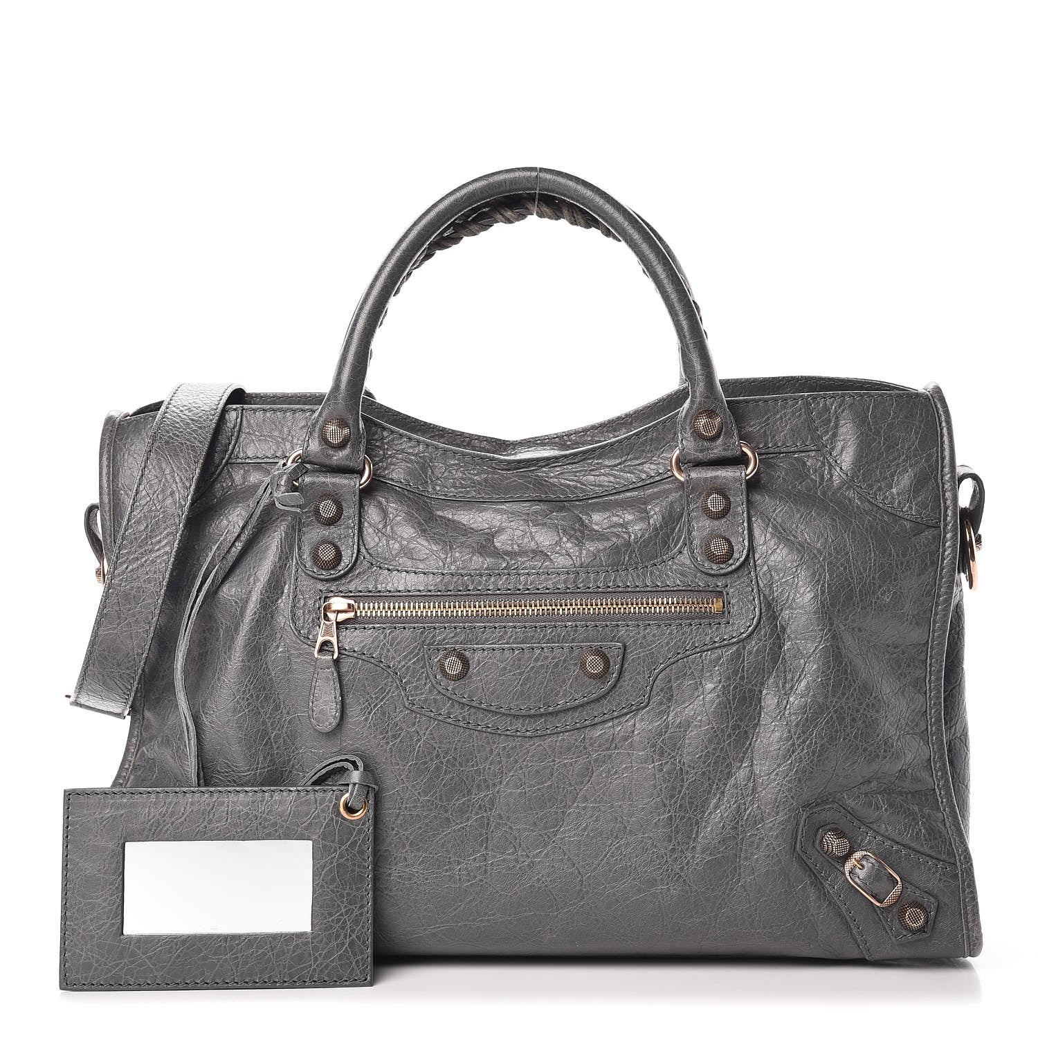 Balenciaga Agneau Giant 12 Rose Gold Hardware City Gris Tarmac 1 of 13
