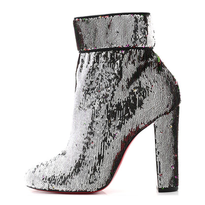 Christian Louboutin Paillettes Moulamax 100 Booties 40 Multicolor 1 of 9