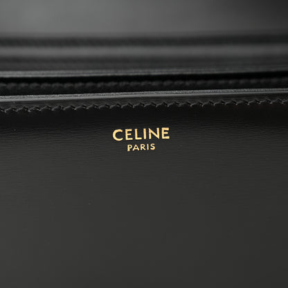 Celine Shiny Calfskin Medium Triomphe Black 7 of 11