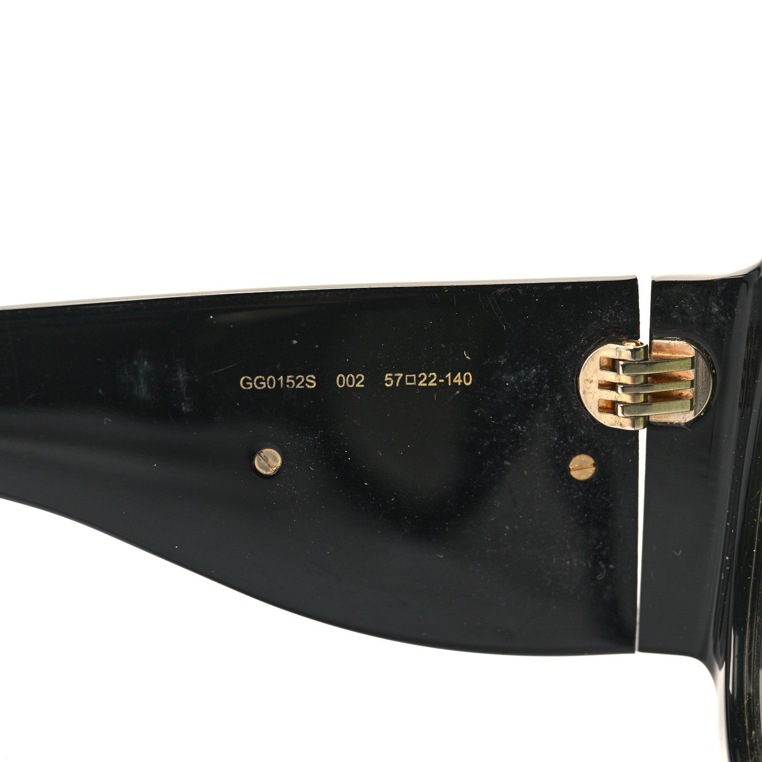 Gucci Oversized Aviator Sunglasses GG0152S Black 6 of 10