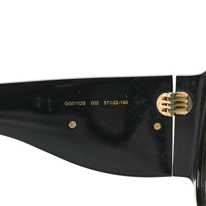 Gucci Oversized Aviator Sunglasses GG0152S Black 6 of 10