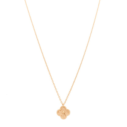 Van Cleef & Arpels 18K Rose Gold Sweet Alhambra Pendant Necklace 1 of 6
