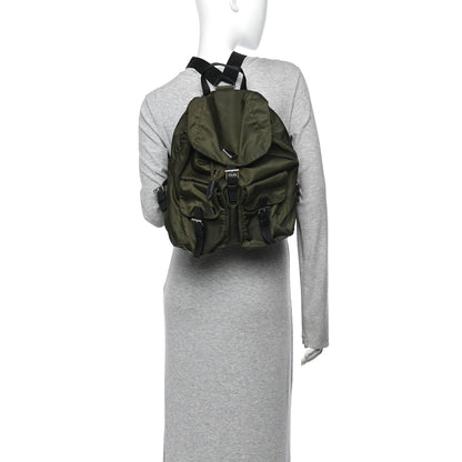 Prada Nylon Vela Medium Backpack Mimetico 3 of 21
