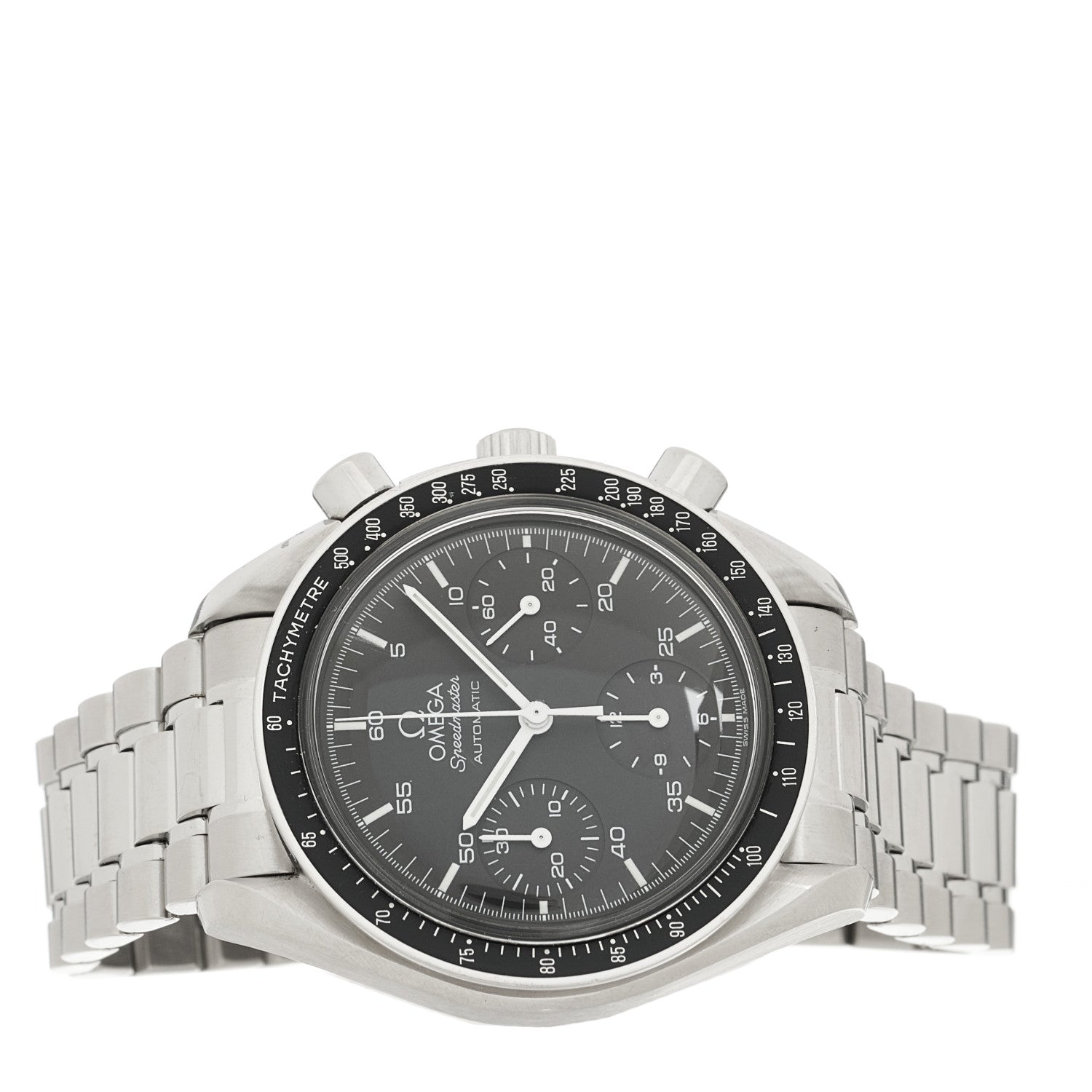Omega Stainless Steel 39mm Speedmaster Chronograph Automatic Watch Black 3510.50.00 2 of 4