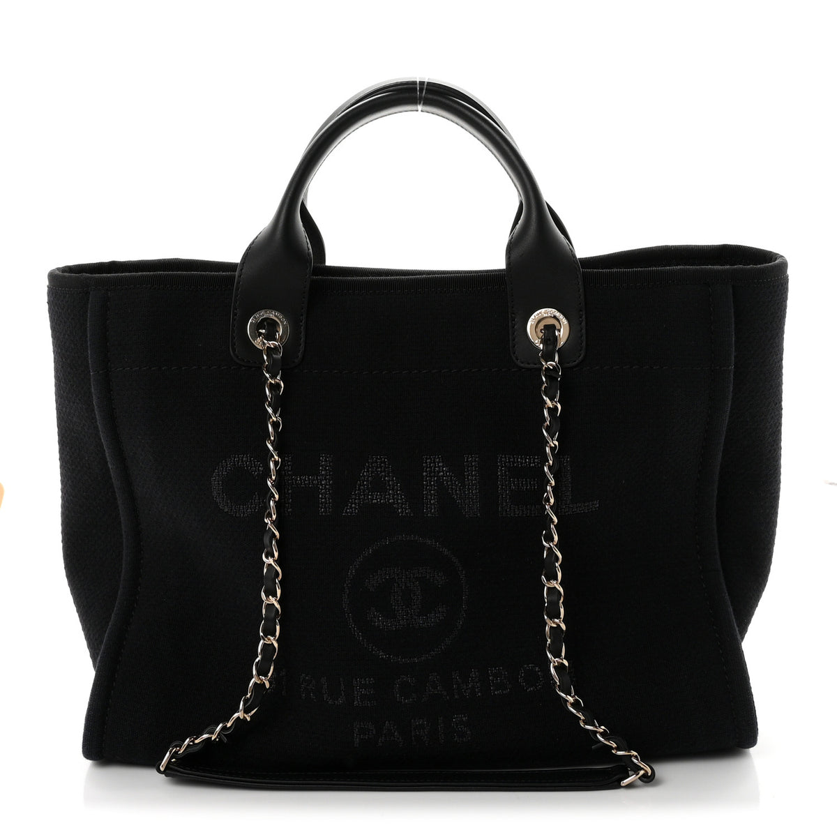 Mixed Fibers Small Deauville Tote Black