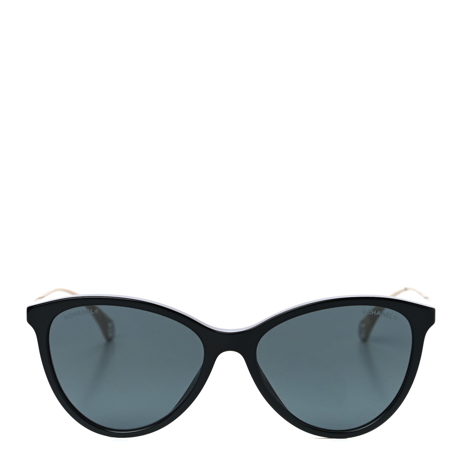 Chanel Acetate Metal Butterfly Sunglasses 5459 Black Gold 2 of 7