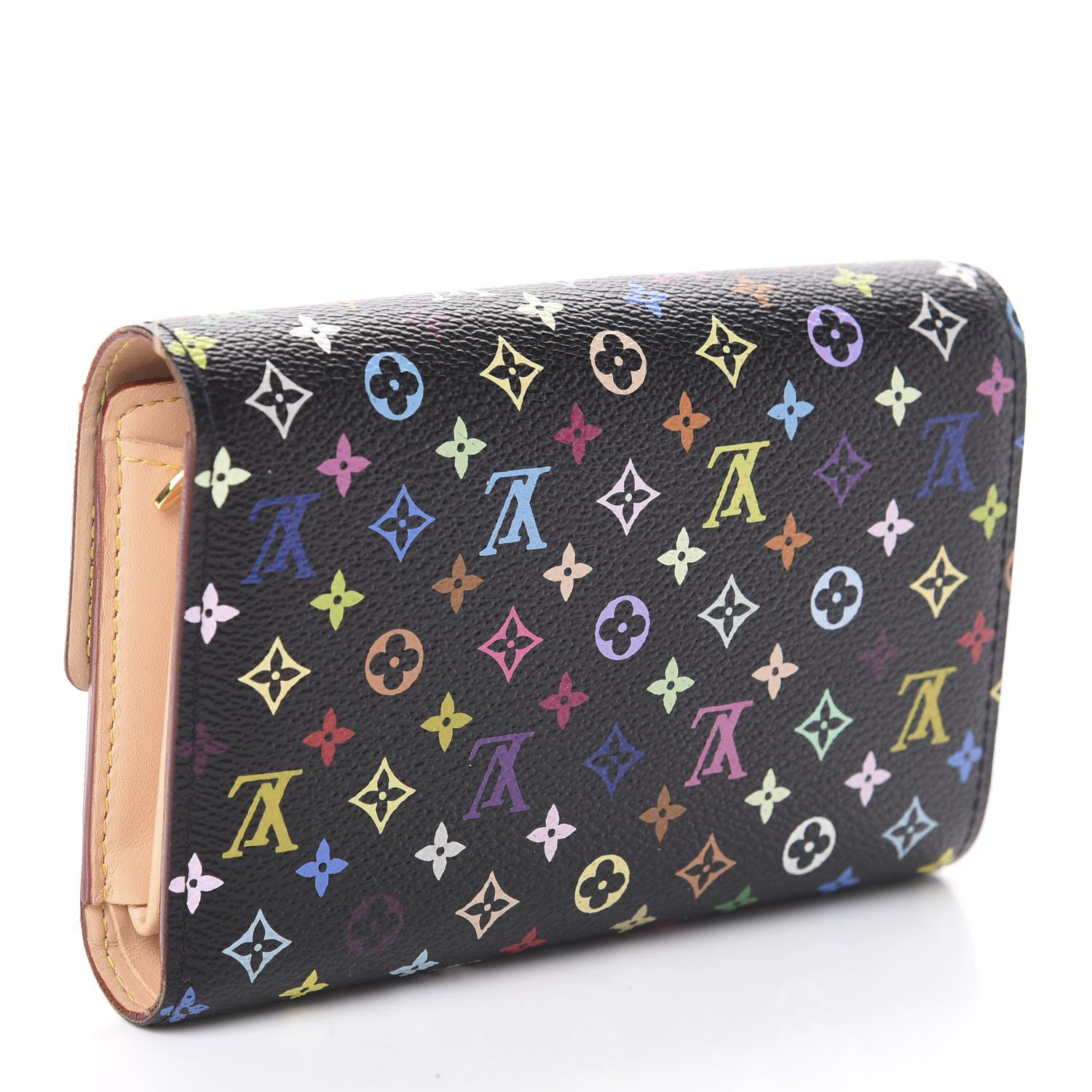 Louis Vuitton Monogram Multicolor Alexandra Wallet Black 3 of 6
