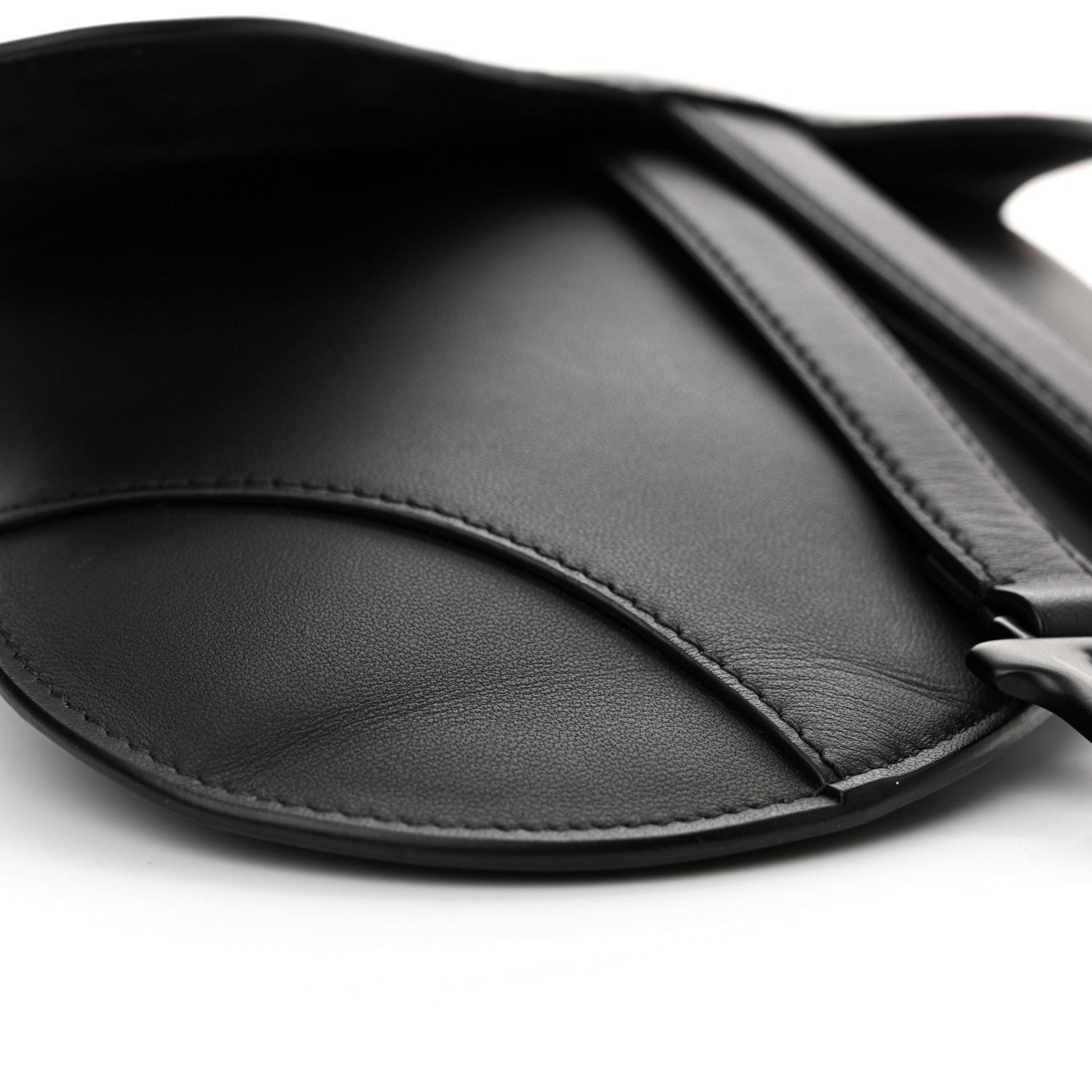 Christian Dior Ultra Matte Calfskin Saddle Belt Bag Black 8 of 10