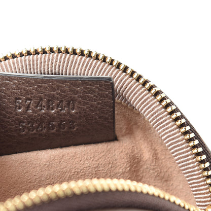 Gucci GG Supreme Monogram Web Ophidia Round Coin Purse Beige New Acero 7 of 8