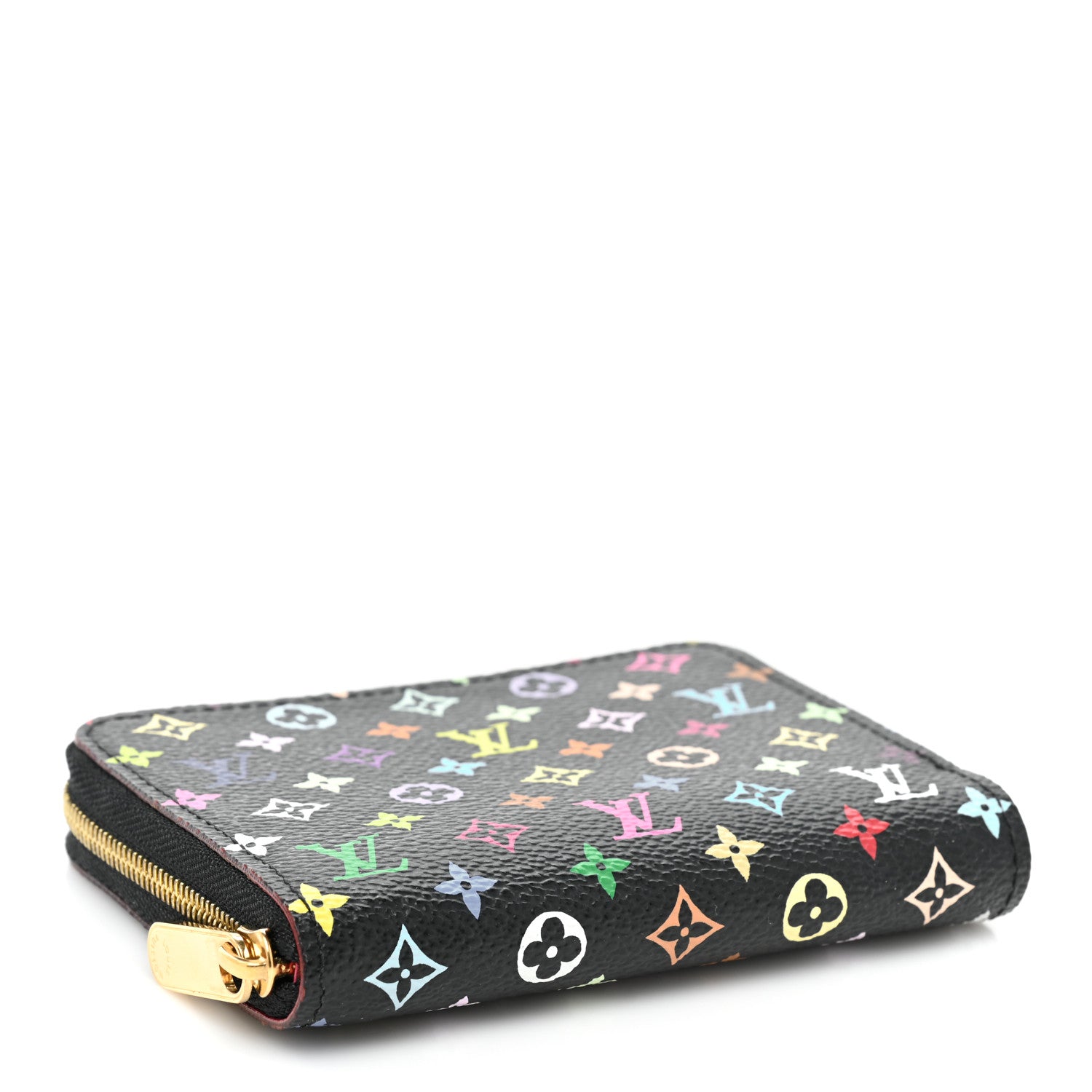 Louis Vuitton Monogram Multicolor Zippy Coin Purse Black Grenade 4 of 9