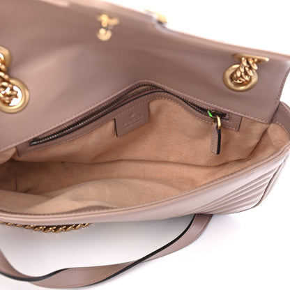 Gucci Calfskin Matelasse Small GG Marmont Shoulder Bag Porcelain Rose 5 of 9