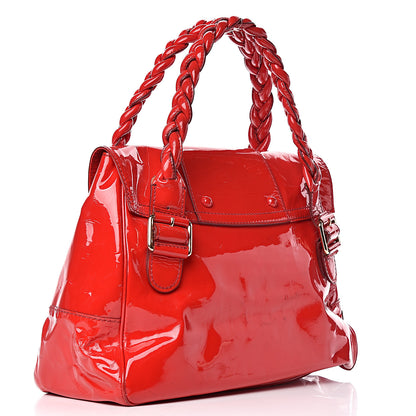 Valentino Garavani Patent Large Histoire Red 3 of 25