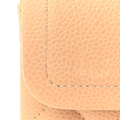 Chanel Caviar Quilted Small Double Flap Beige 11 of 12
