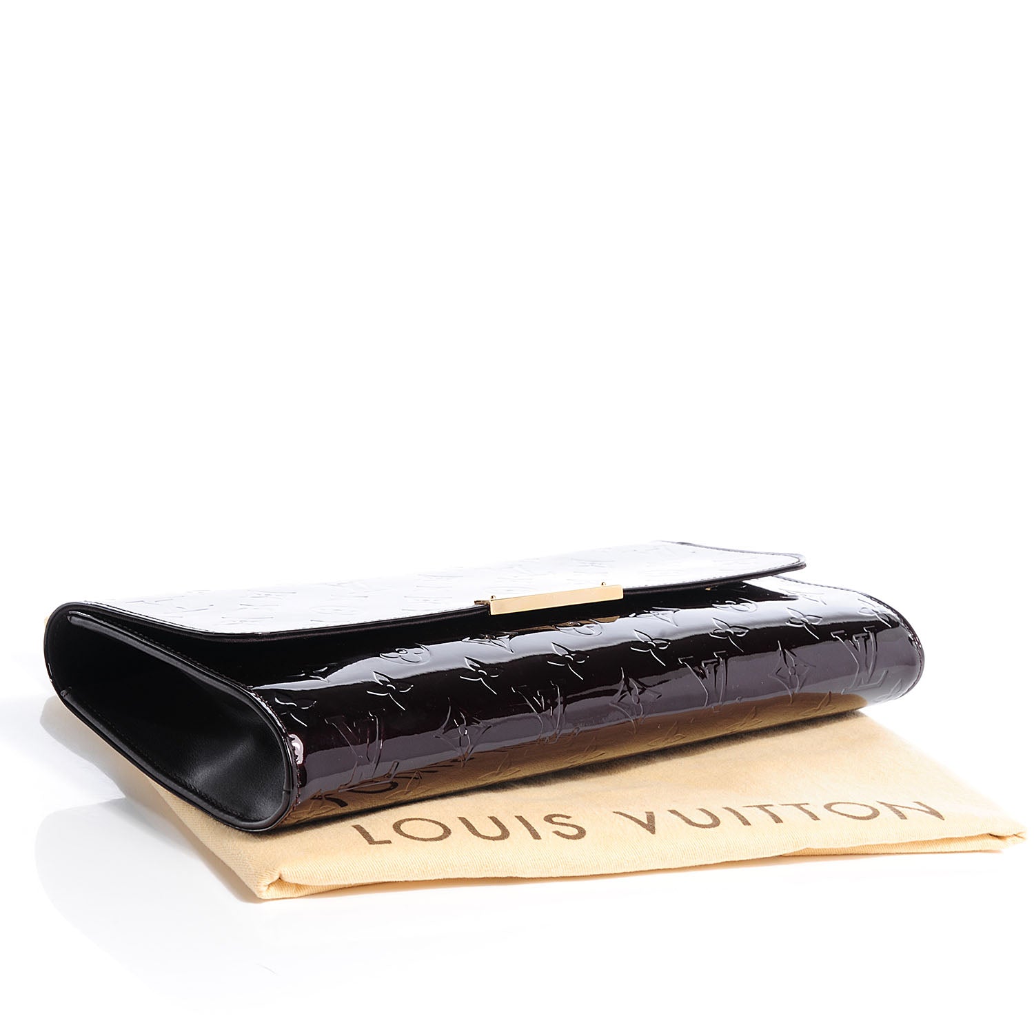 Louis Vuitton Vernis Robertson Clutch Amarante 4 of 9
