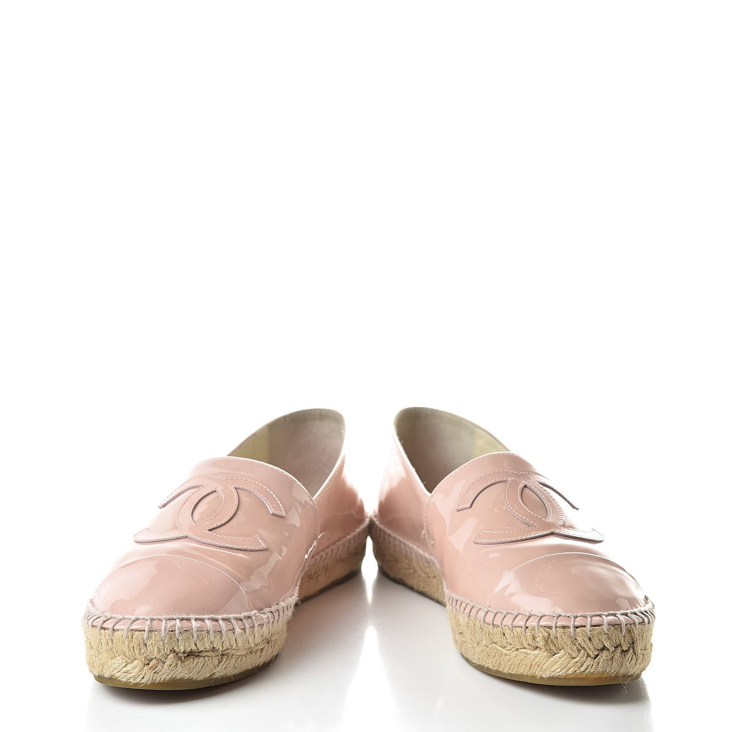 Chanel Patent CC Espadrilles 38 Pink 5 of 14