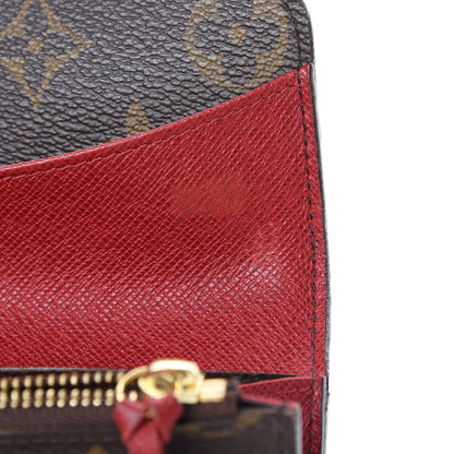 Louis Vuitton Monogram Emilie Wallet Red 7 of 15