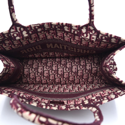 Christian Dior Oblique Medium Book Tote Burgundy Multicolor 5 of 11
