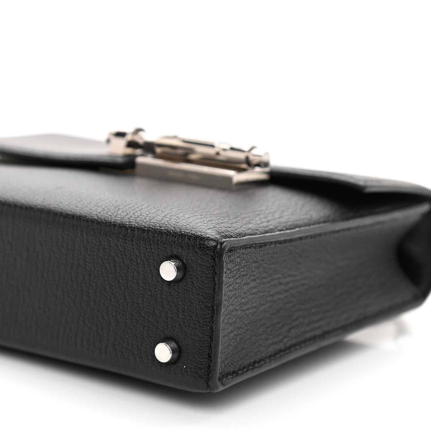 Chevre Mysore Mini Verrou Chaine Bag Black