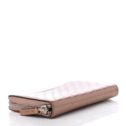 Gucci Patent Microguccissima Zip Around Wallet Pink 4 of 7