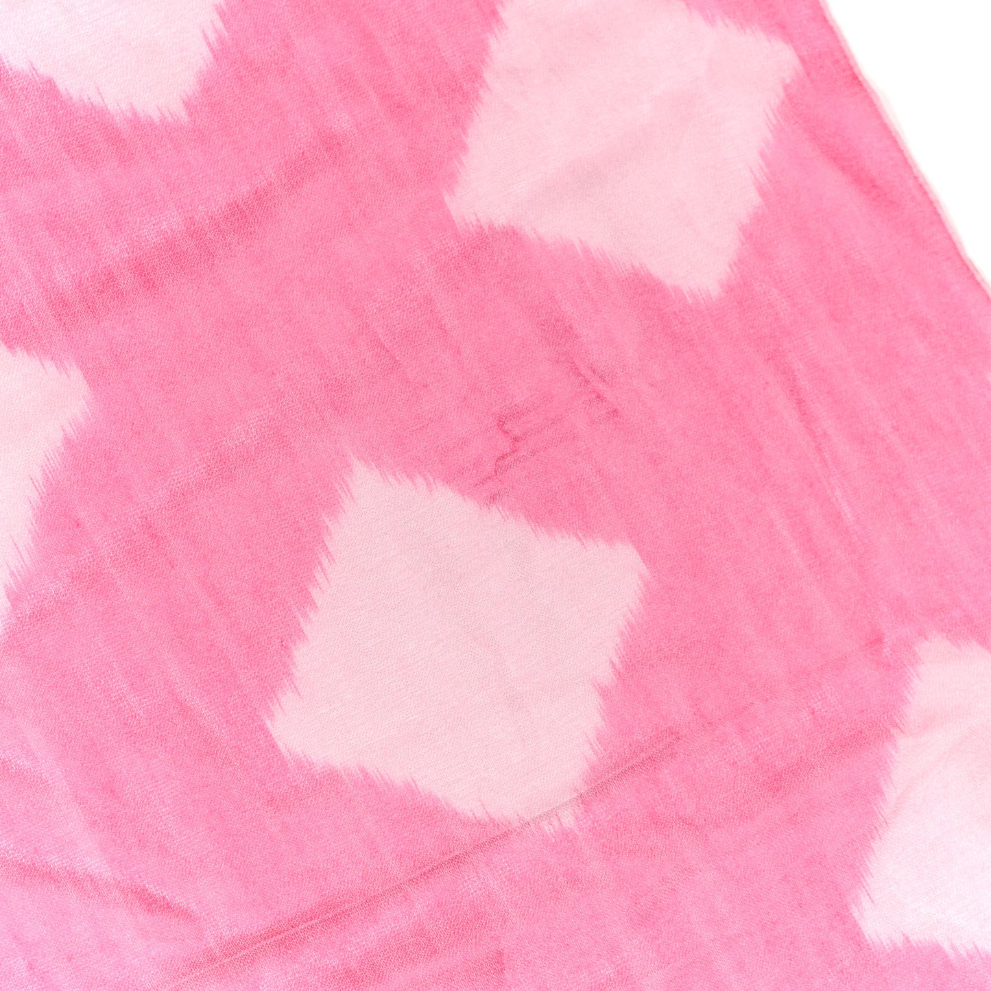 Silk Cashmere Icat H Net Shawl 140 Rose Pale Fuchsia