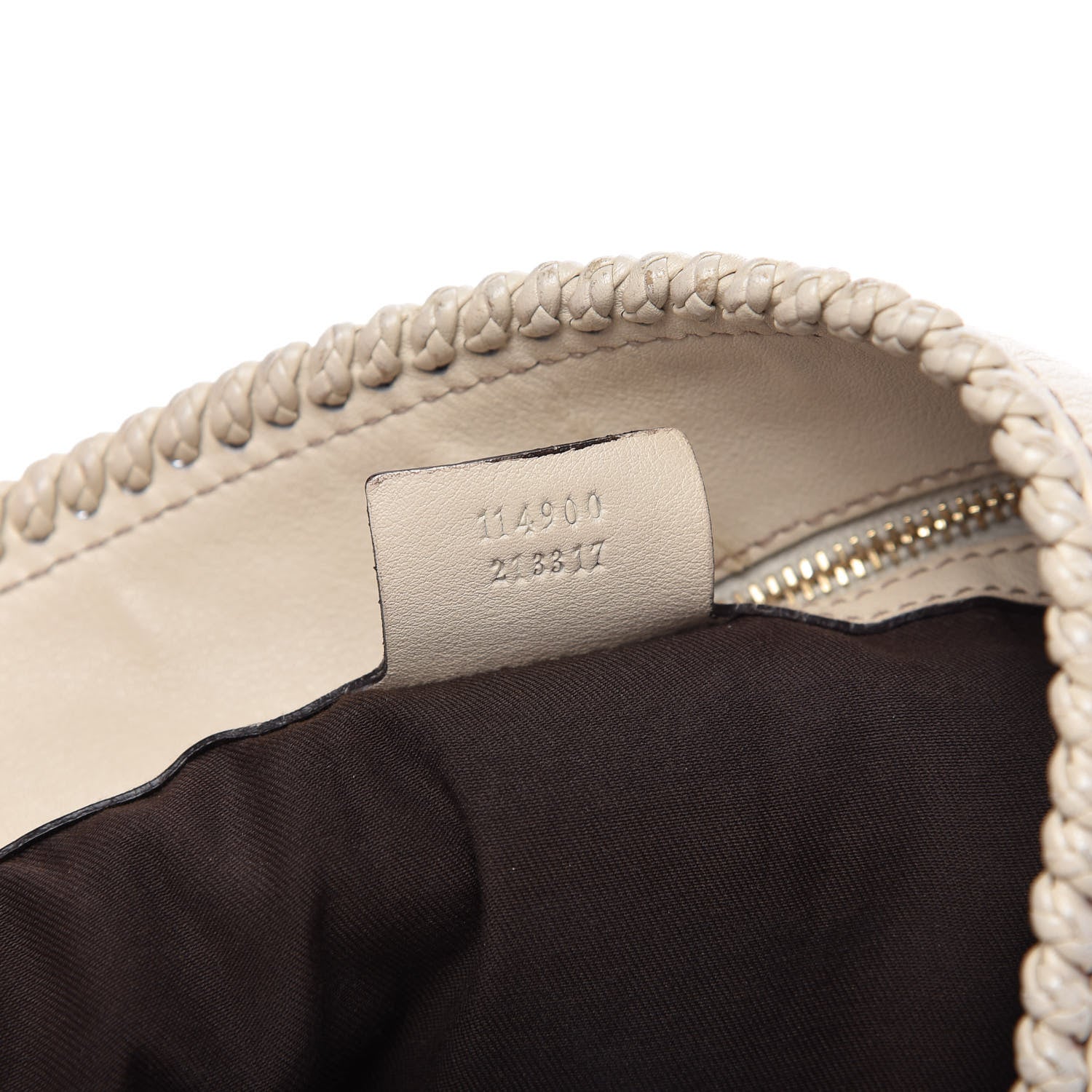 Gucci Calfskin Large Horsebit Chain Hobo Ivory 9 of 14