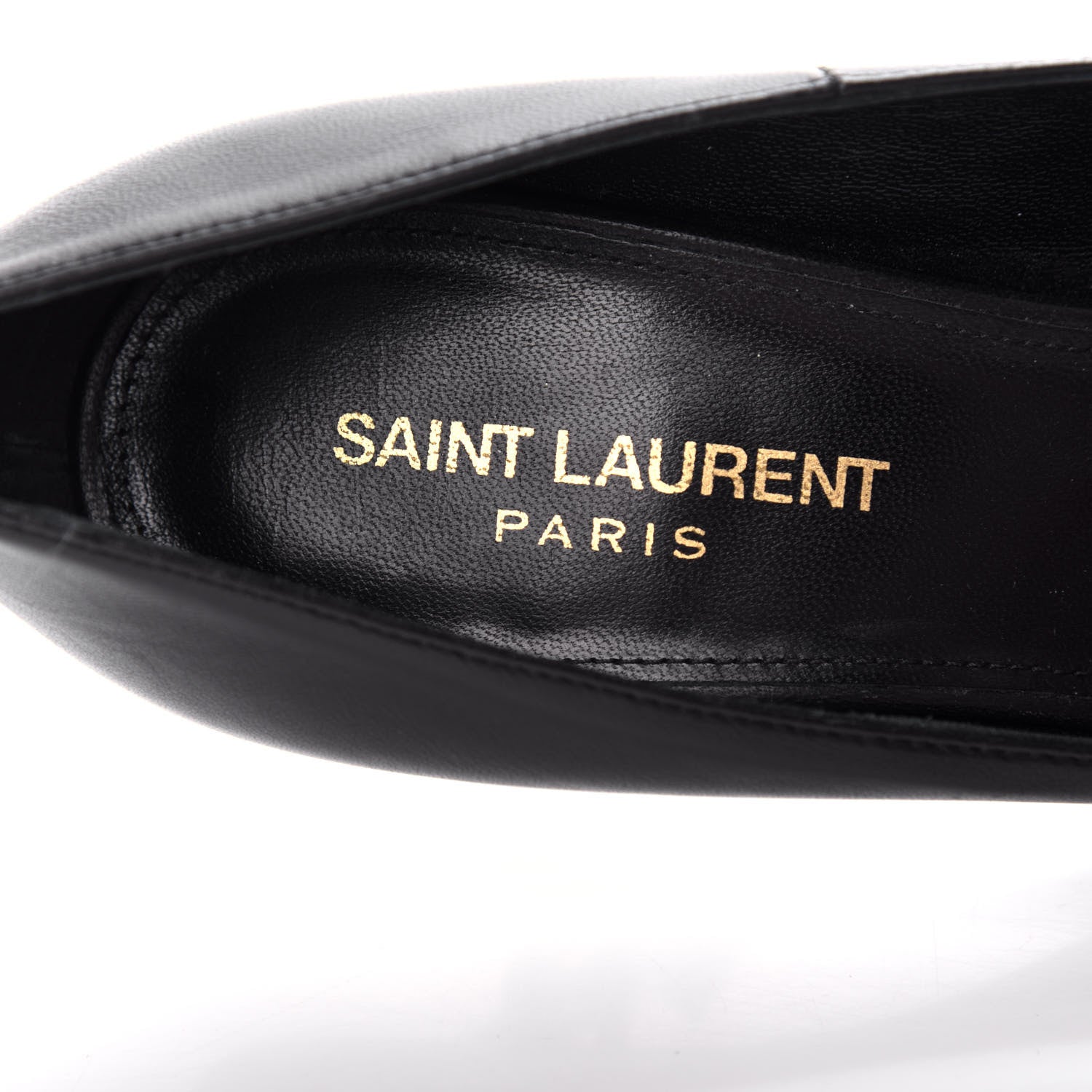 Saint Laurent Calfskin Opyum 110 Pumps 37 Black 8 of 11