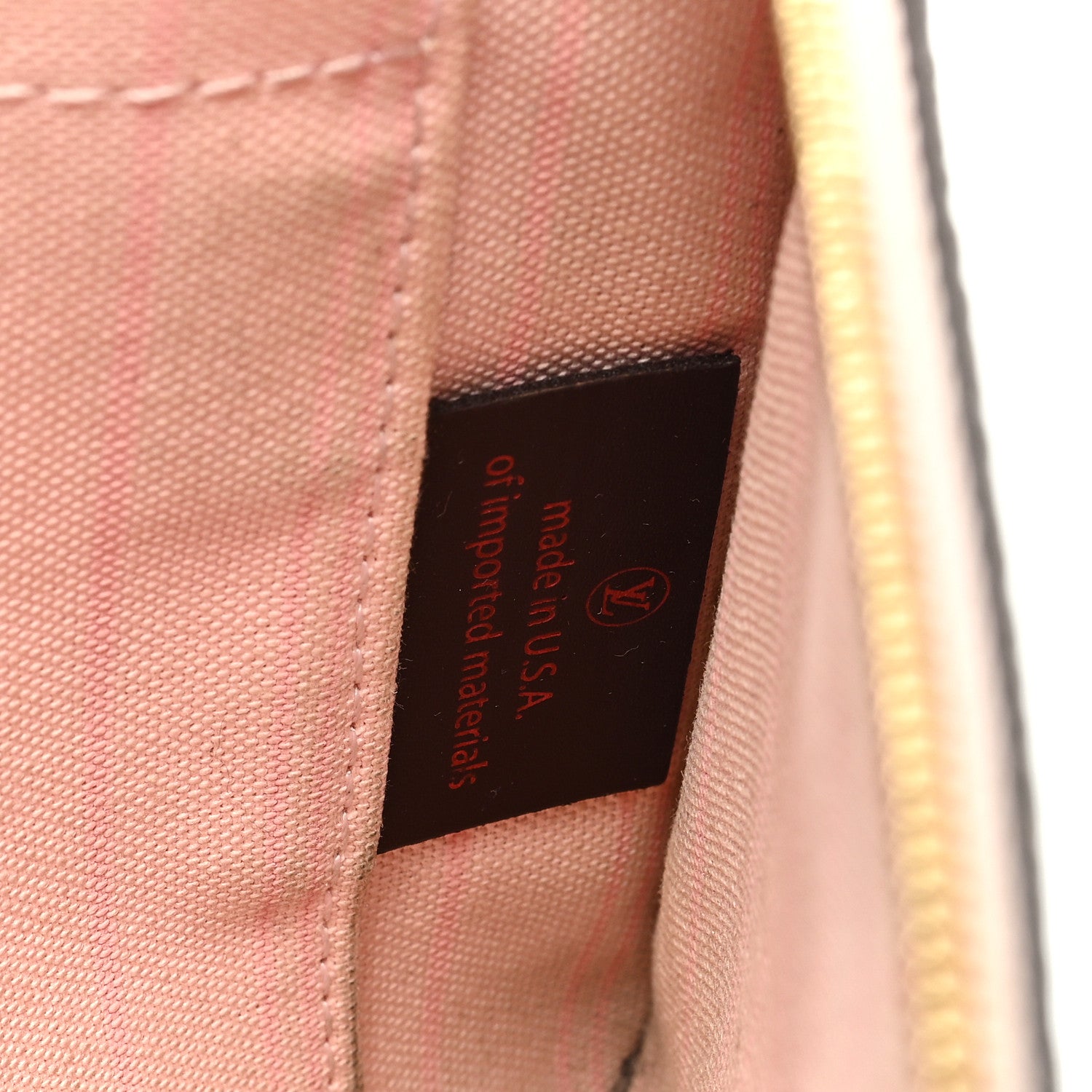 Louis Vuitton Damier Ebene Neverfull MM GM Pochette Rose Ballerine 7 of 7