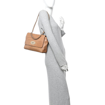 Mulberry Nappa Crocodile Embossed Medium Lily Flap Camel 2 of 15
