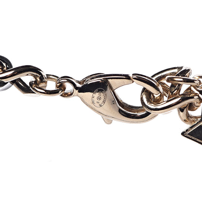 Chanel Lambskin Crystal CC Logo Charming Choker Gold Black 4 of 5