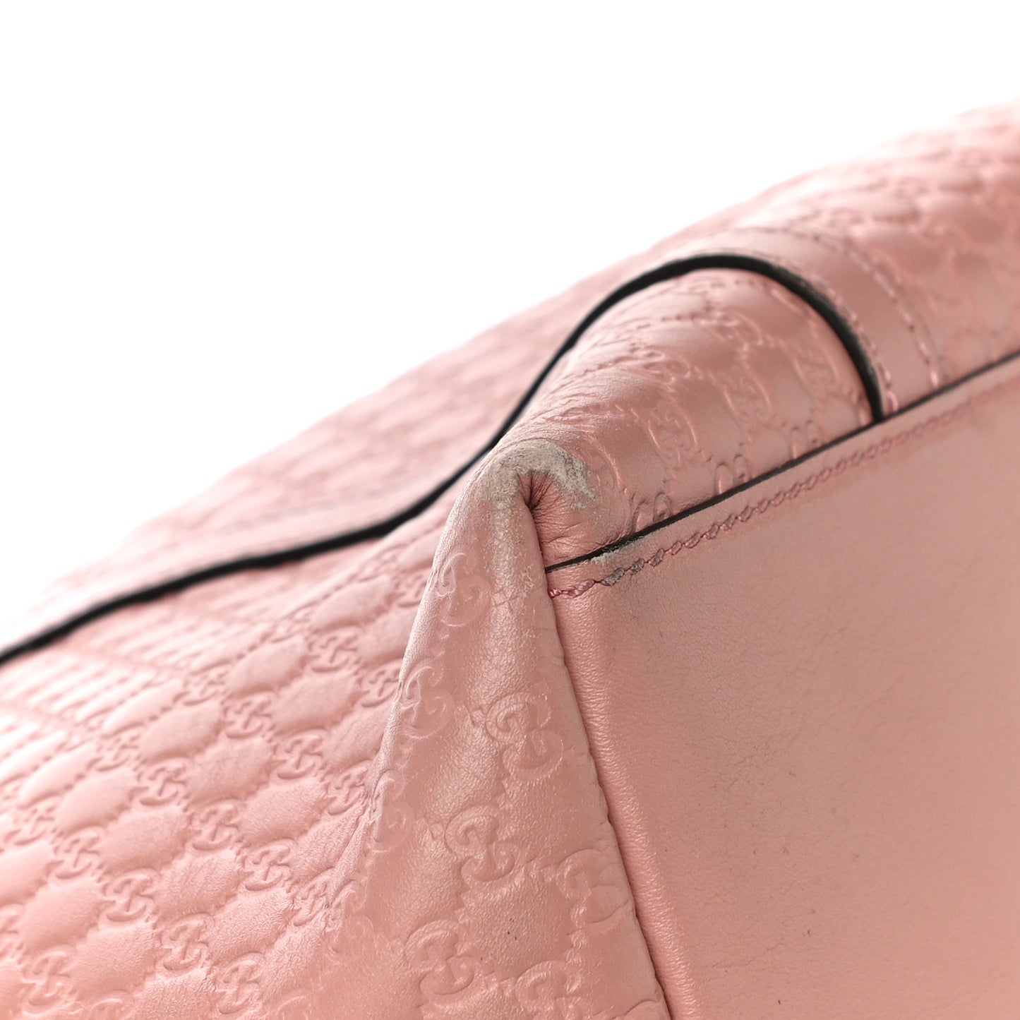 Soft Microguccissima Large Dome Satchel Soft Pink