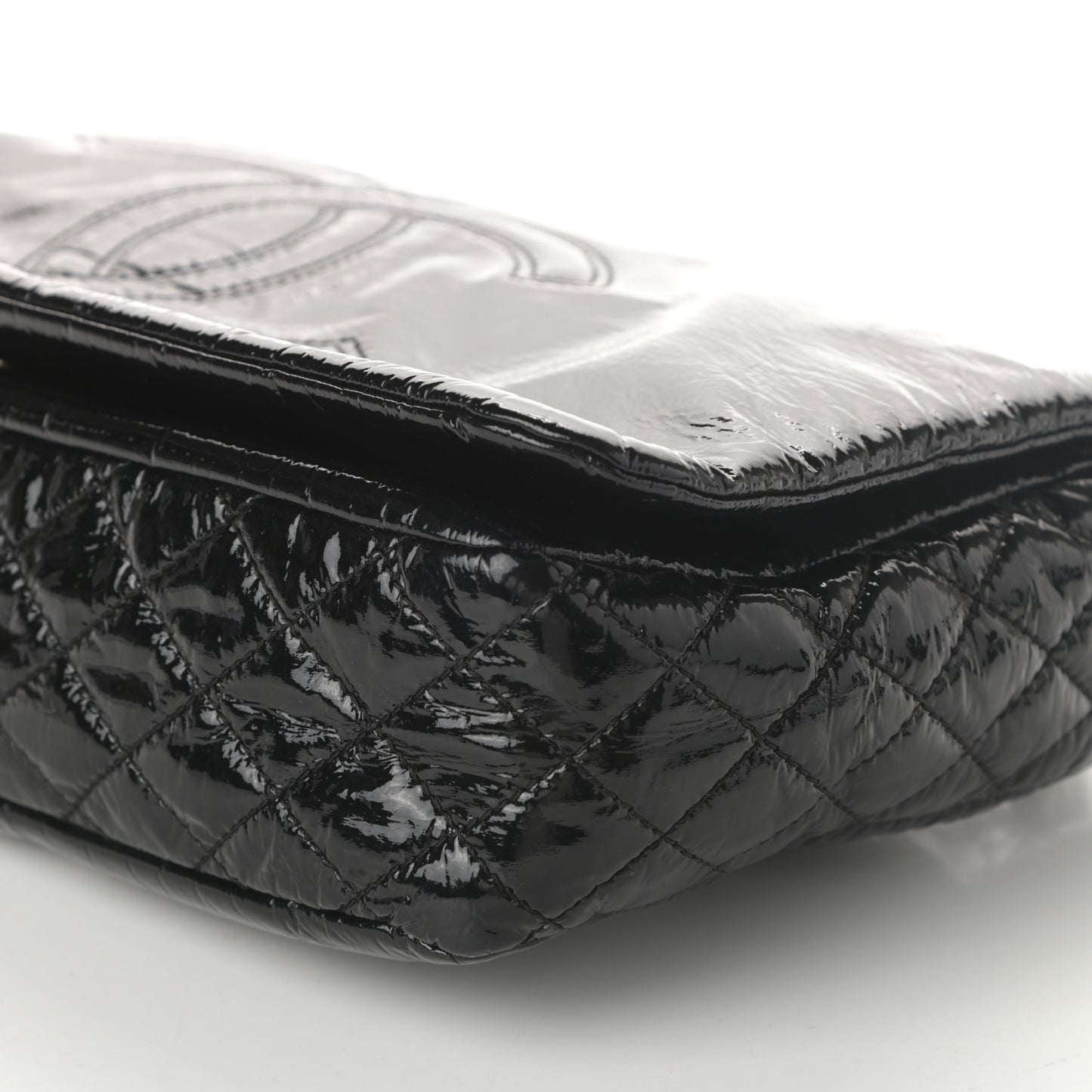 Vinyl Medium Rock and Chain Flap Black